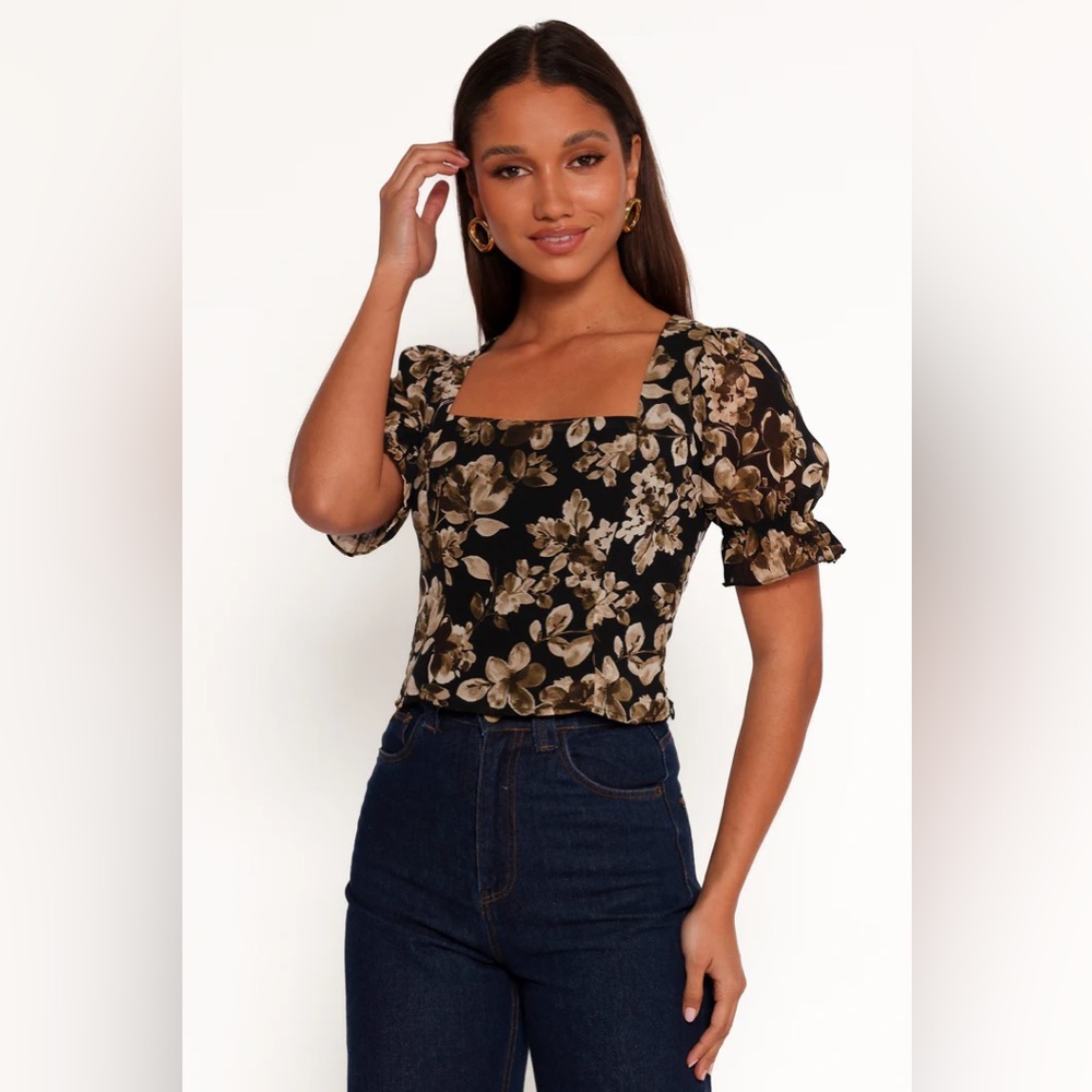 Petal and Pup Floral Blouse